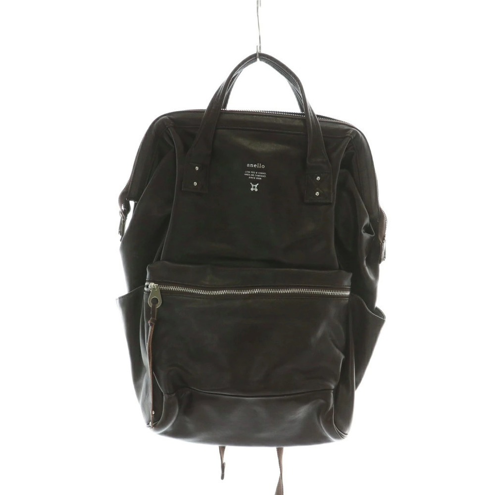 Anello Clasp Backpack Daypack Brown Dark